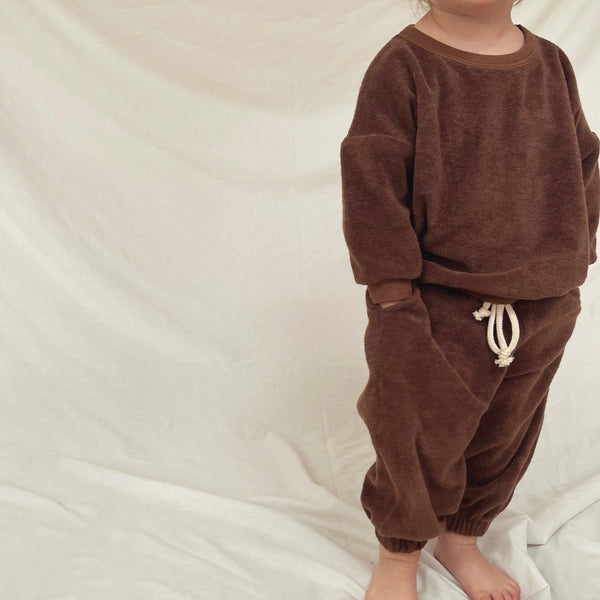 Jett Terry Towelling Joggers (Cocoa)