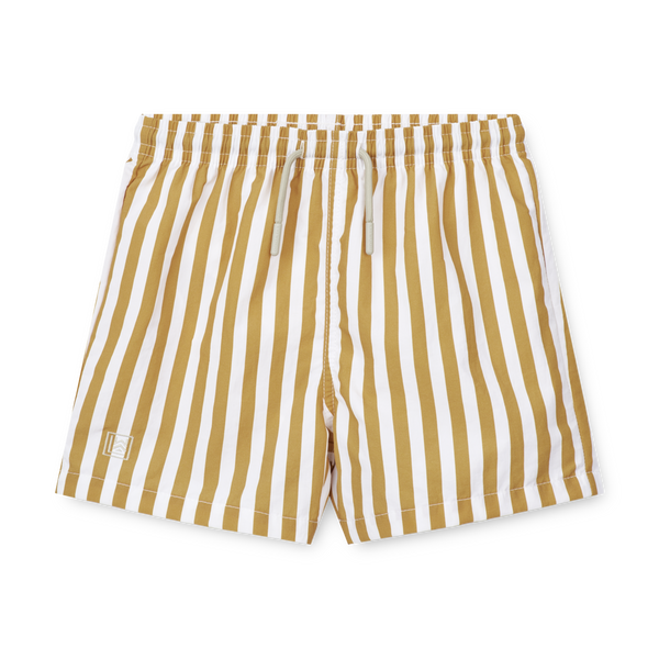Duke Pinstripe Swim Board Shorts (Yellow Mellow)