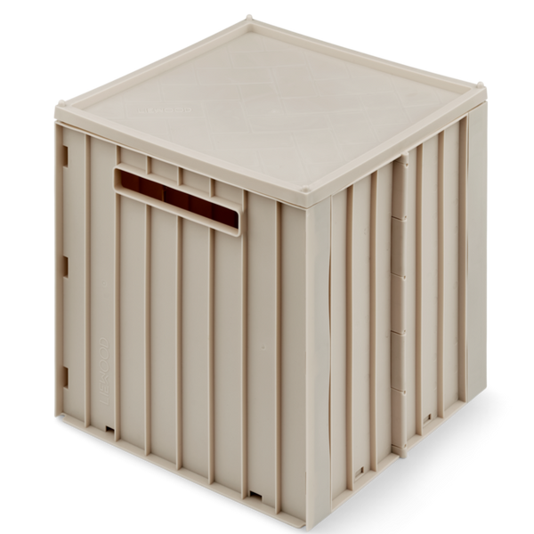 Elijah Collapsible Storage Box with Lid (Sandy)