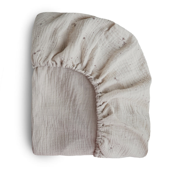 Extra Soft Small Cotton Starry Crib Sheet Mushie