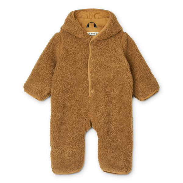 Fraser Teddy Baby Jumpsuit (Golden Caramel) (6m-1y)