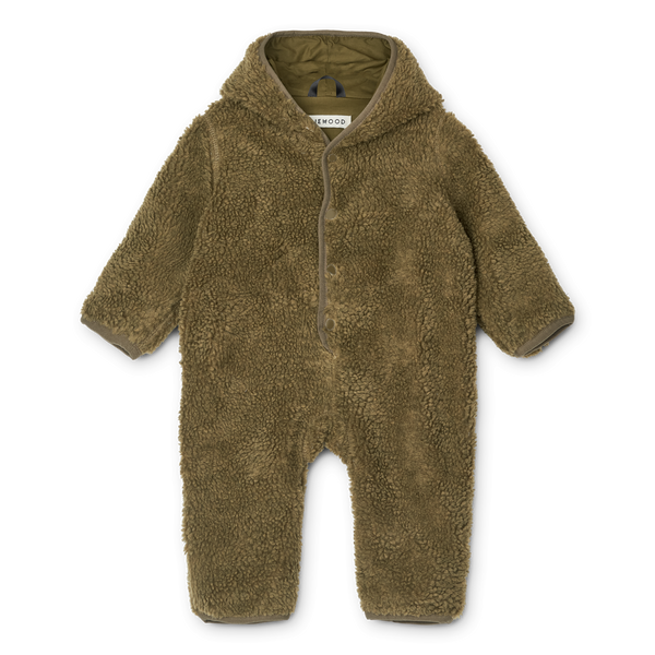 Fraser Teddy Baby Jumpsuit (Khaki) (6m-1y)