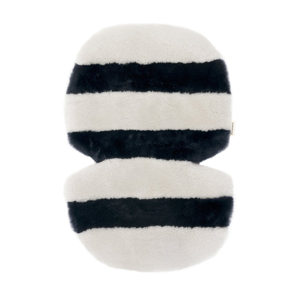 Striped Sheepskin Snuggler (Half Moon)