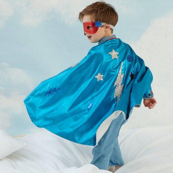 Blue Superhero Cape Dress up