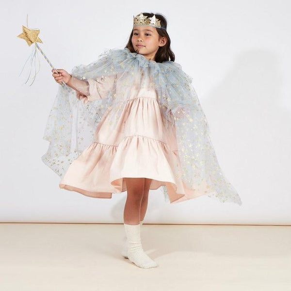 Layered Tulle Star Cape Dress up Set