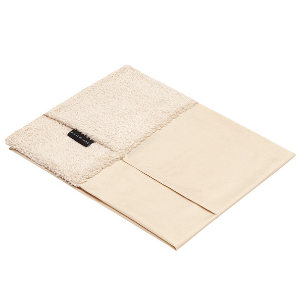 Oatmeal Teddy Borg Crib Sheet