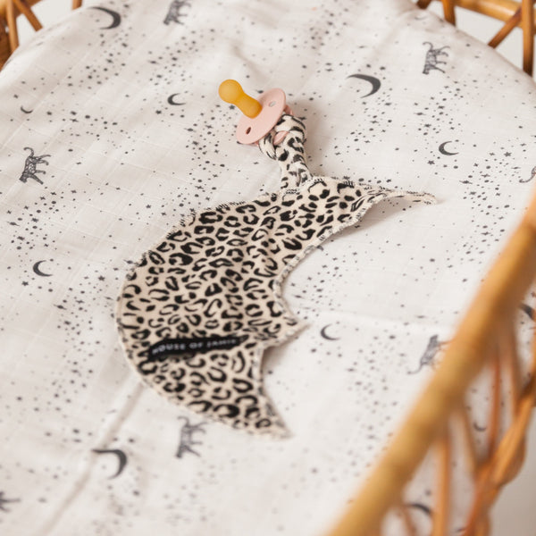 Moon Pacifier Comforter (Snow Leopard Velvet)