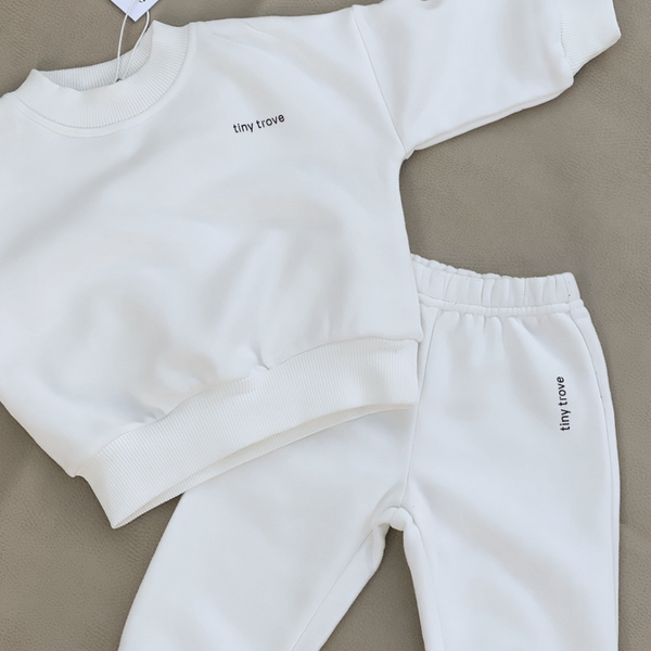 Woodie Logo Tracksuit Set (Chalk)