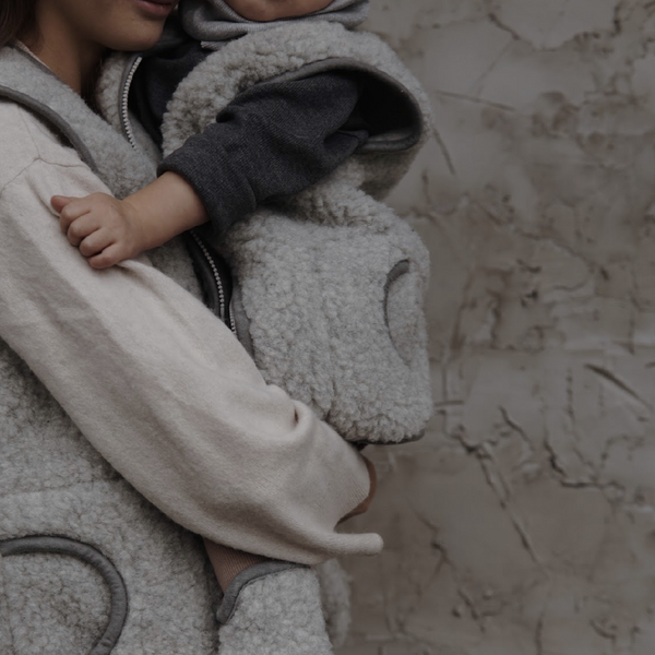 MAMA Clara 100% Wool Vest (Grey)