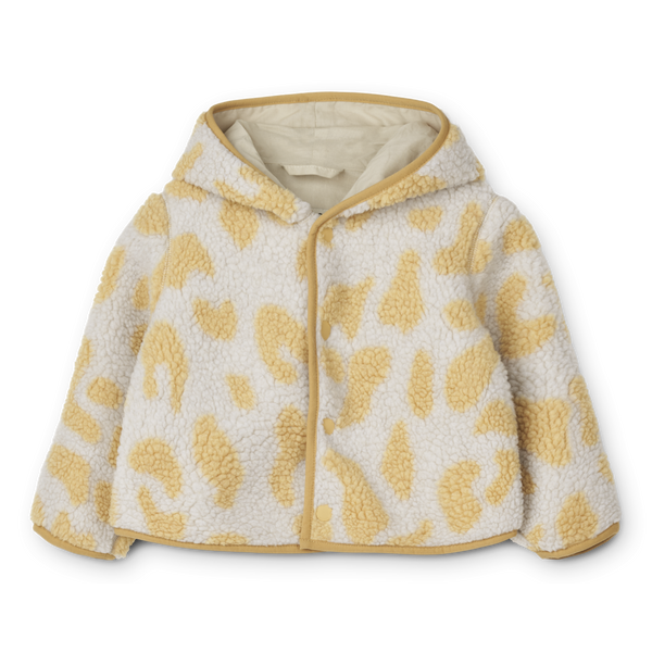 Inge Leopard Print Hooded Jacket (Jojoba)