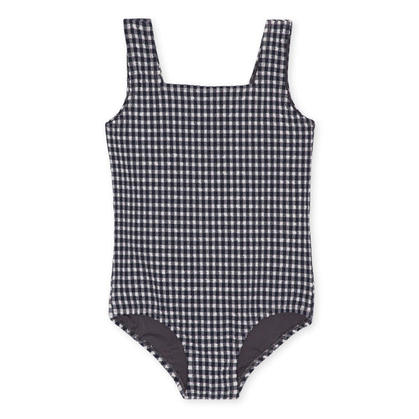 Fresia Gingham Check Swimsuit (Total Eclipse)