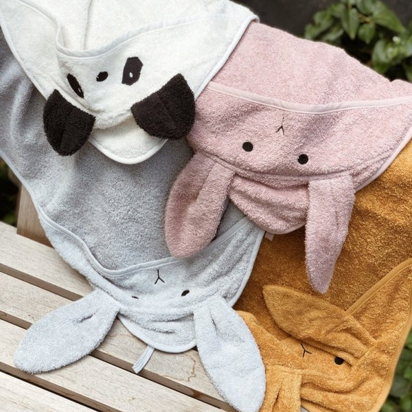 Augusta Rabbit Hooded Junior Towel (Dumbo Grey)