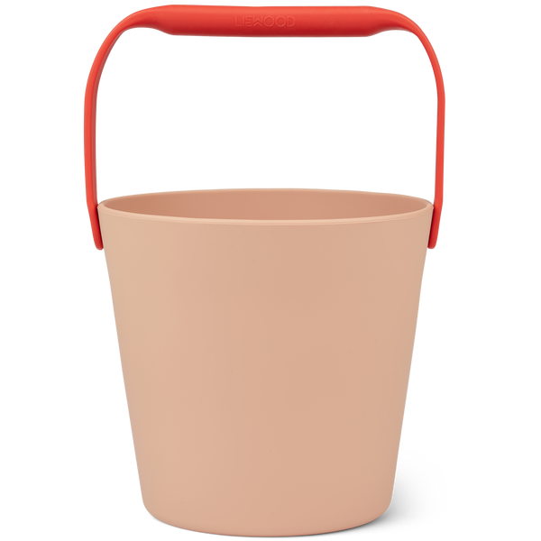 Moira Silicone Beach Bucket (Tuscany Rose/Apple Red)