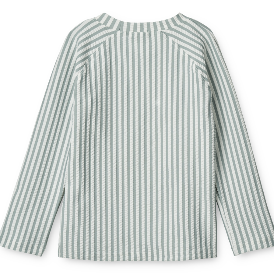 LIEWOOD NOAH SWIM TEE STRIPE: GARDEN GREEN/SANDY LIEWOOD NOAH SWIM TEE STRIPE: GARDEN GREEN/SANDY