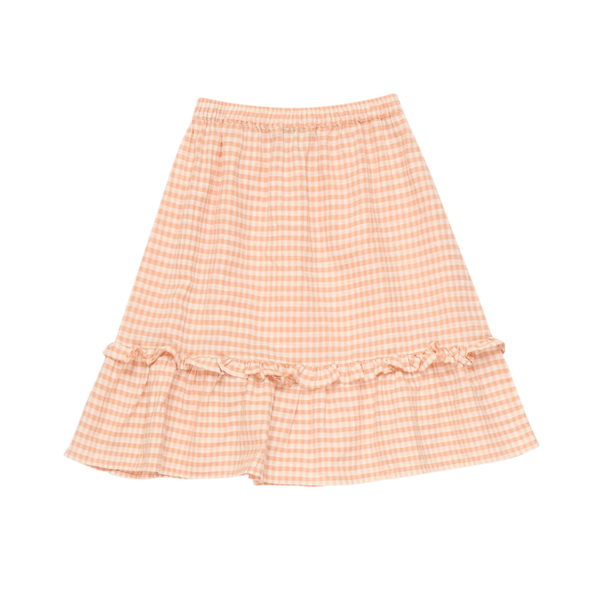 Petra Frilled Gingham Midi Skirt