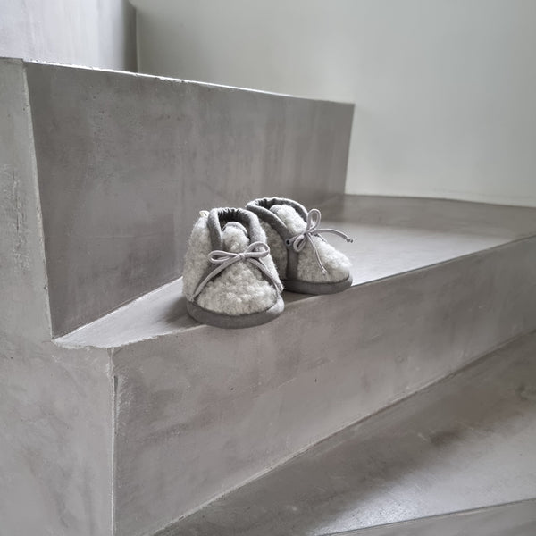 Nina Pure Wool Baby Shoes (Grey)
