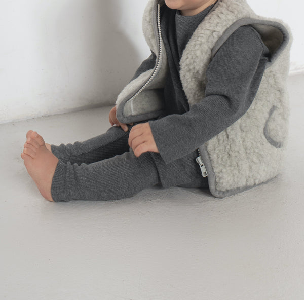 MAMA Clara 100% Wool Vest (Grey)