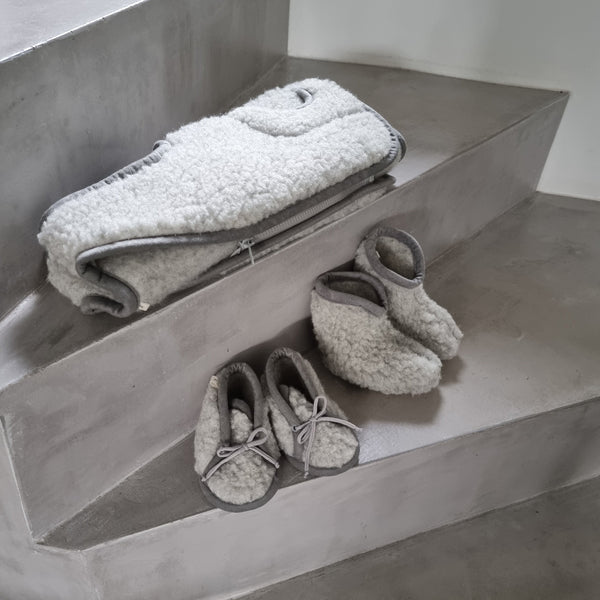 Nina Pure Wool Baby Shoes (Grey)