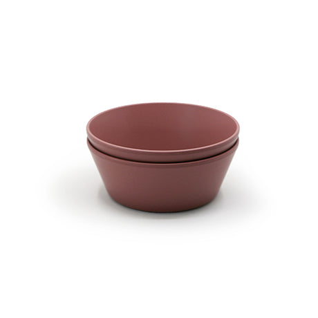 Round Bowls, Set of 2 (Woodchuck Pink/Brown)
