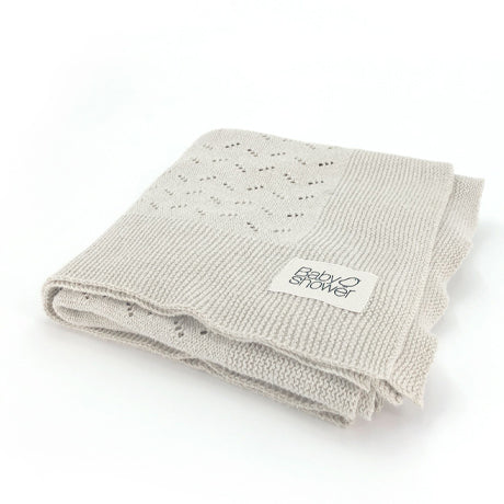Super Soft Cotton Knit Blanket (Cream)