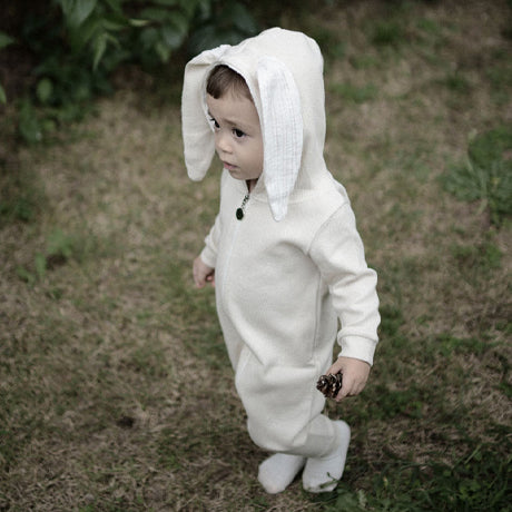 Bunny Ears Rabbit Romper Suit (Ivory)