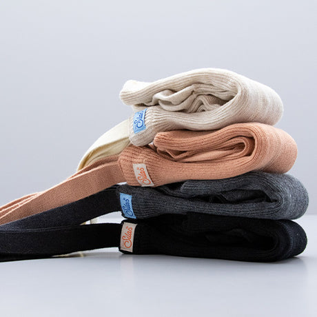 Silly Silas Footless Unisex Rib Tights with Braces (Toffee)