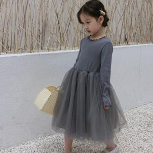 Suki Minimalist Tutu Dress (Charcoal Grey)