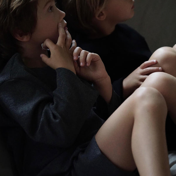 Carey Ribbed Shorts (Black)