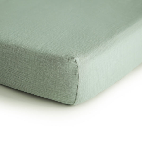 Extra Soft Cotton Cot Sheet (Roman Green)