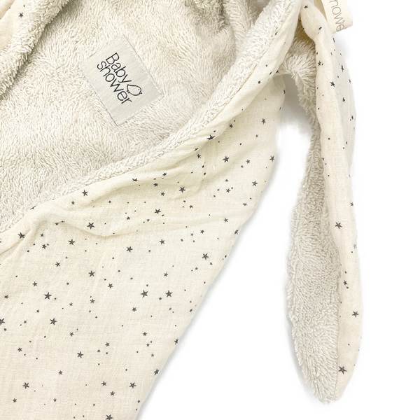 Bunny Terry and Muslin Cotton Swaddle (Vanilla Sky)