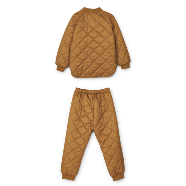 Scarlet Quilted Thermo Set (Golden Caramel) (4-7 Years)