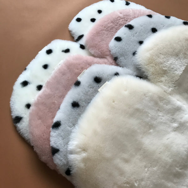 Spotted Sheepskin Snuggler (Dalmation Dot)
