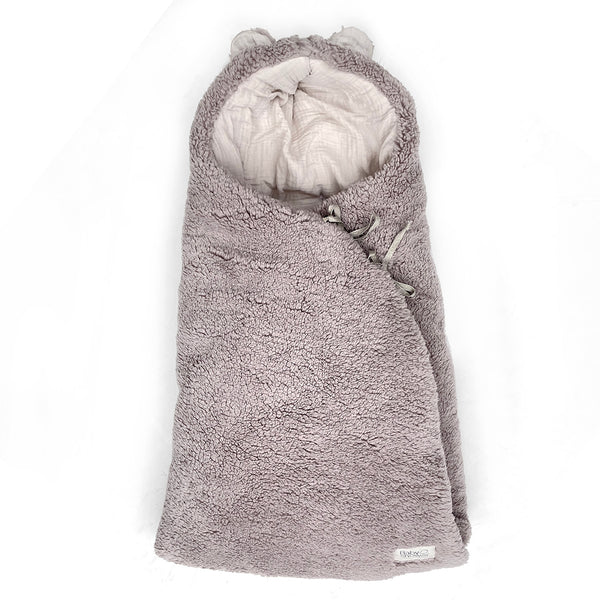Teddy Bear Mouton Fleece Nest with Harness Openings (Mocha)
