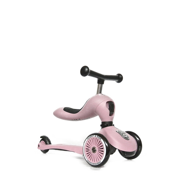 Scoot & Ride Highway Kick 1 Scooter and Pushbike All-in-One (Rose)