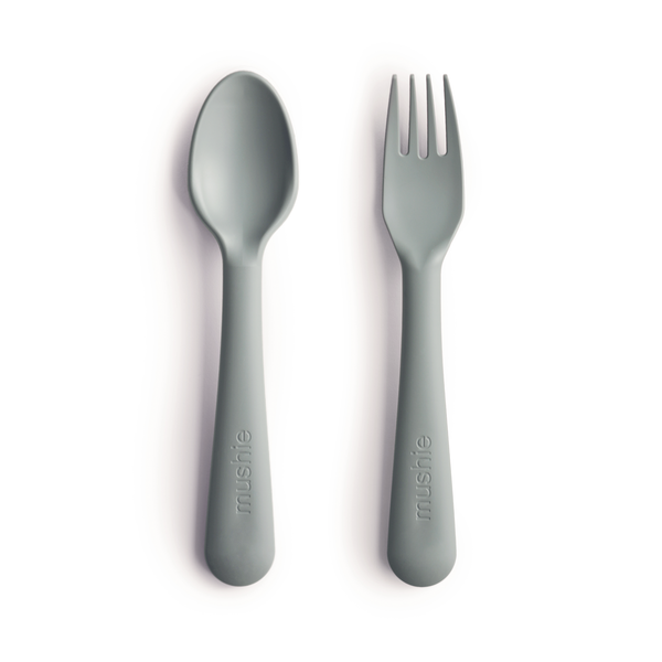 Mushie Fork + Spoon (Sage)
