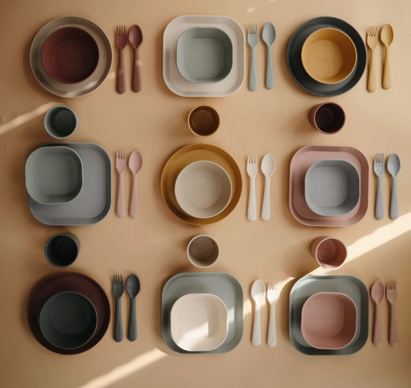 Mushie Cups Set (Cloud Blue Grey)