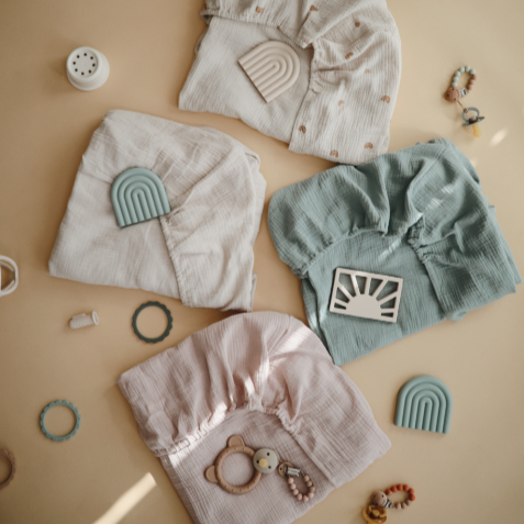 Extra Soft Cotton Small Crib Sheet (Blush)