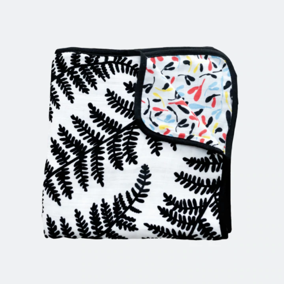 Etta Loves Plant Print Sensory Muslin Blanket