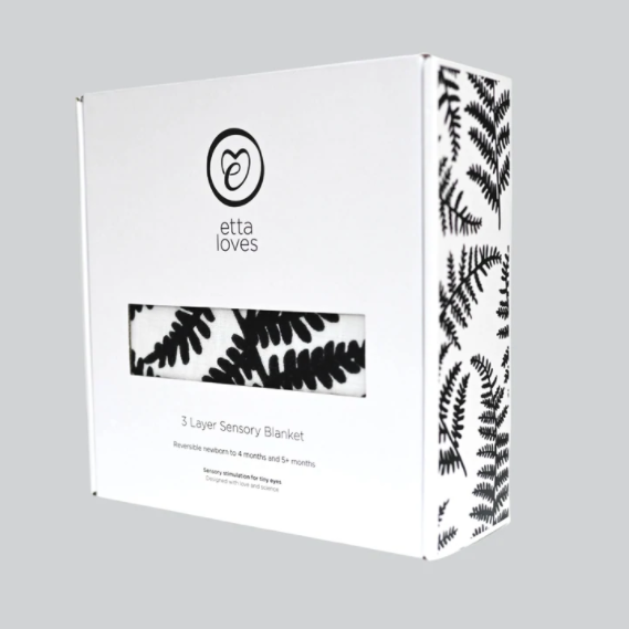 Etta Loves Plant Print Sensory Muslin Blanket