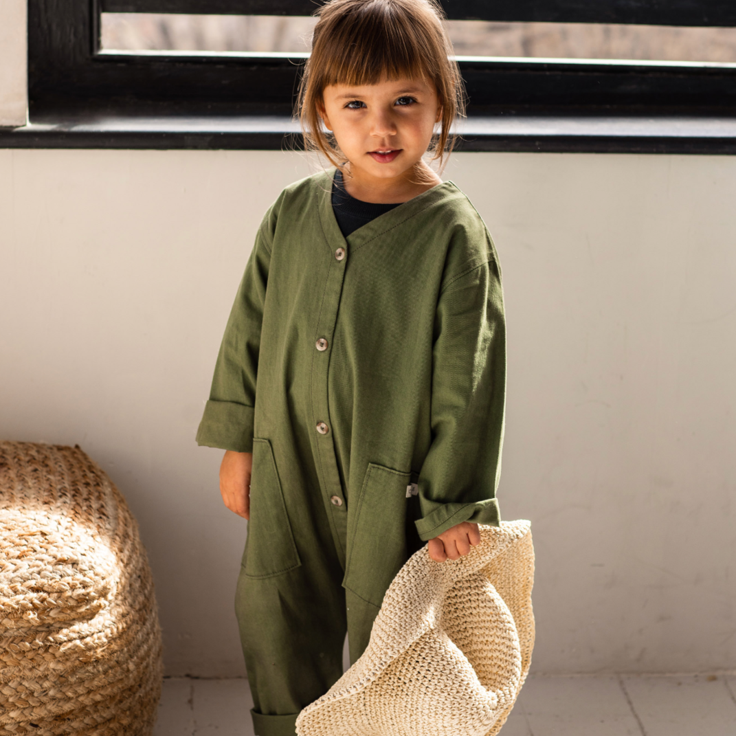 MILKING IT x ANDO Organic Cotton Boilersuit Overalls (Forest) - Claude ...