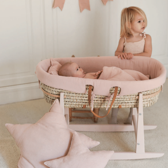 Nude Rocking Moses Basket Stand