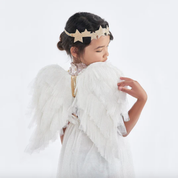 Tulle Fairy Wings and Star Crown Dress Up Set