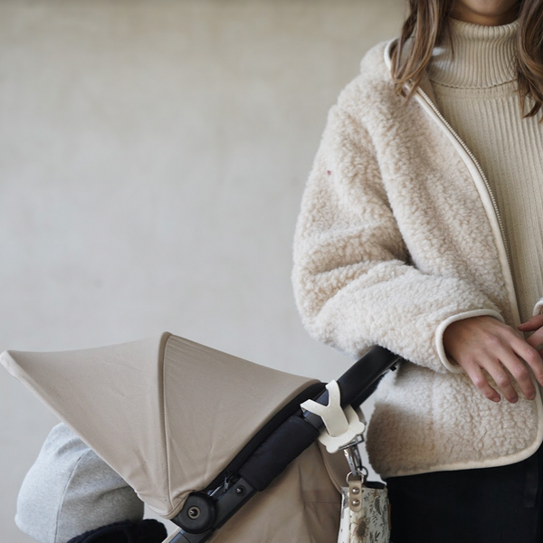 MAMA Ciara 100% Wool Hooded Jacket (Biscuit)