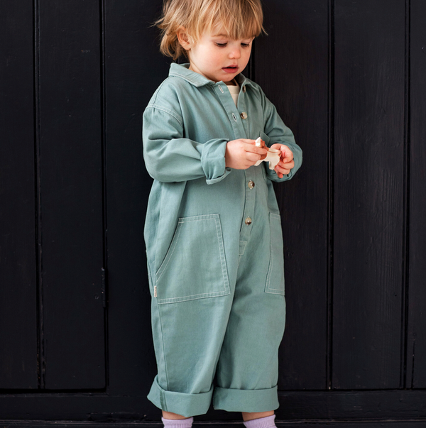 Milking It Western Overalls (Sea Green)