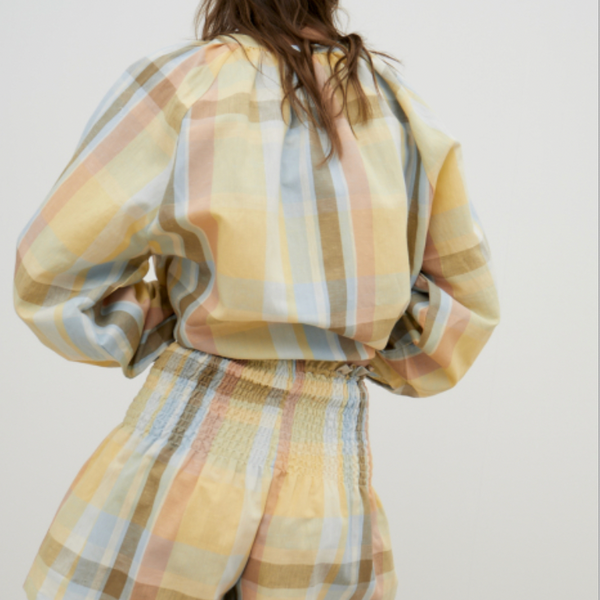 MAMA Roberta Summer Check Blouse
