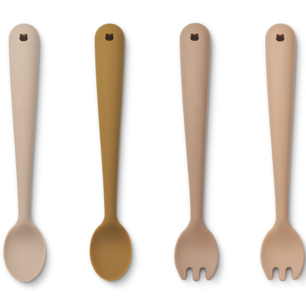 Shea Fork and Spoon Set of 4 (Rose Multi Mix)