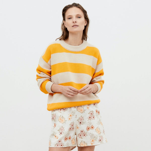 MAMA Emanuelle Aperol Striped Jumper