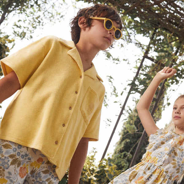 Niccolo Terry Towelling Cuban Collar Shirt