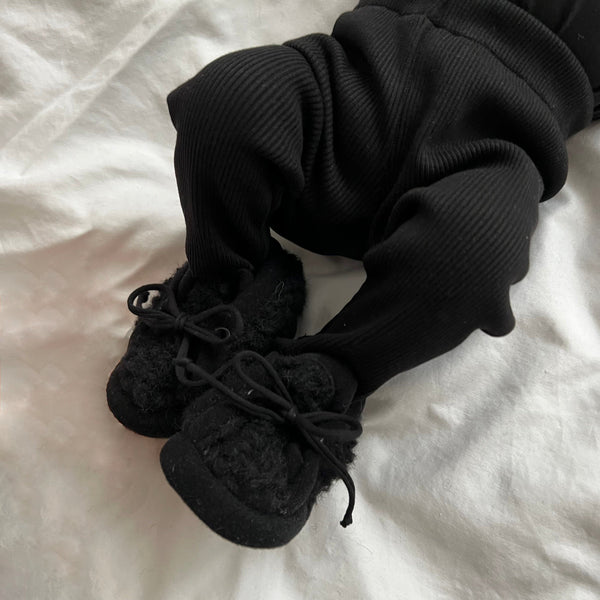 Nina Pure Wool Baby Shoes (Black)