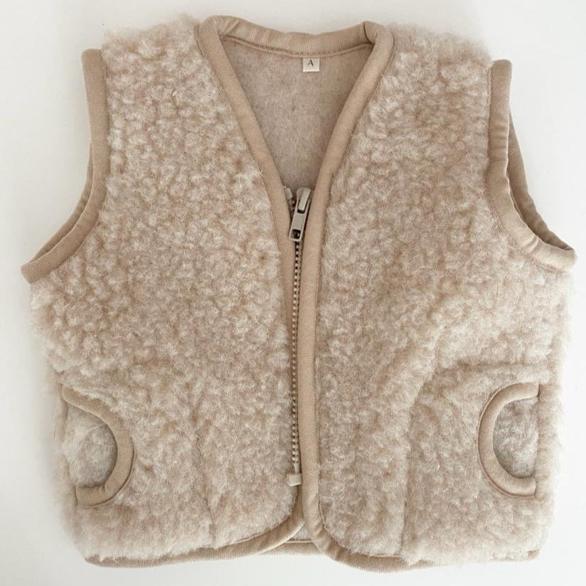 Popular Milk Wool Gilet